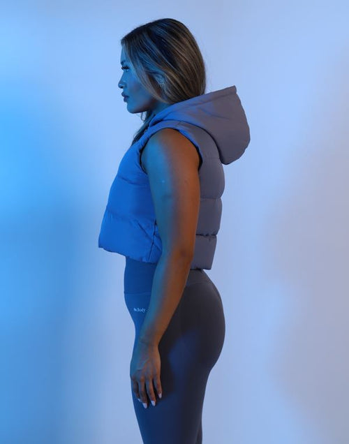 Staple Puff Vest - Grey