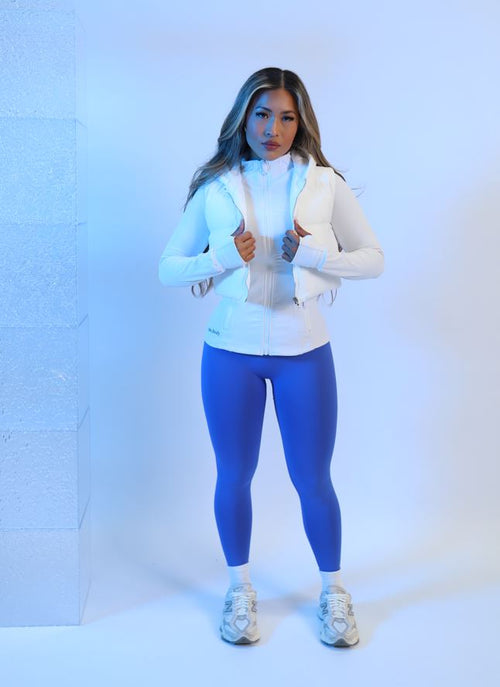 Staple Puff Vest - White