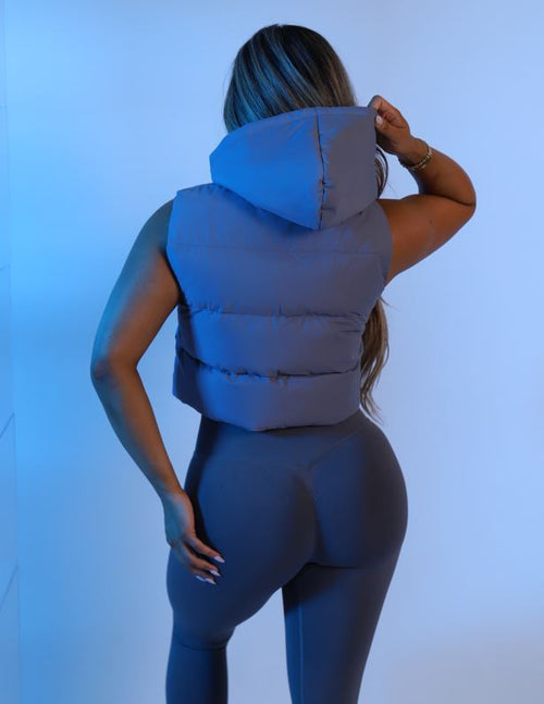 Staple Puff Vest - Grey