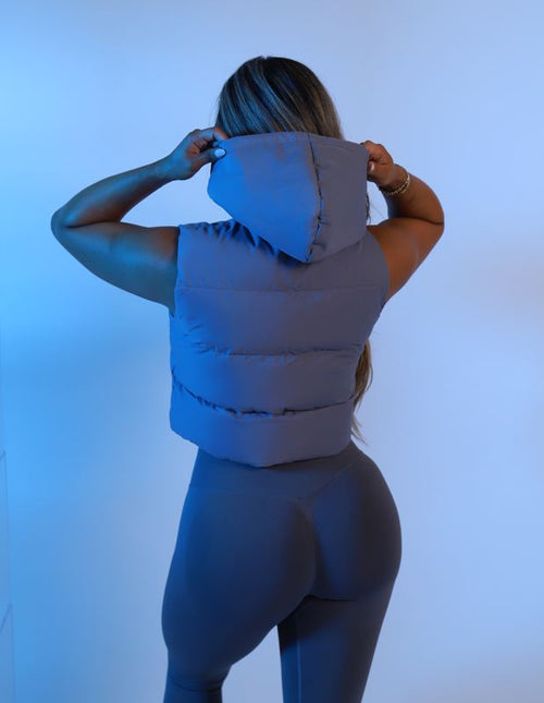 Staple Puff Vest - Grey