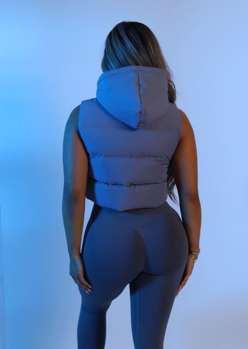 Staple Puff Vest - Grey