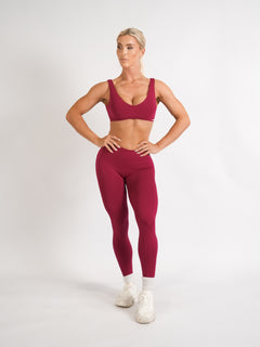 Amplify Scoop Bra - Ruby