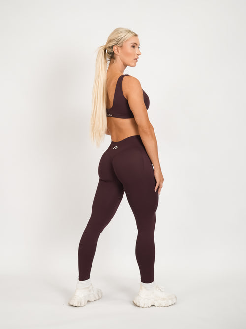 Amplify Scoop Bra - Brown Sugar