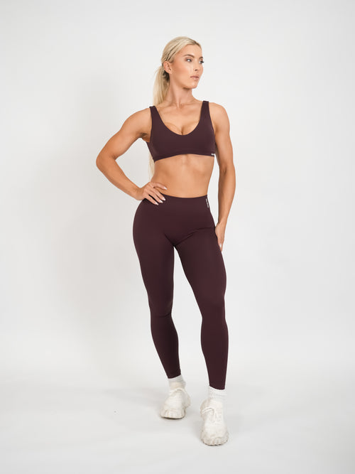 Amplify Scoop Bra - Brown Sugar