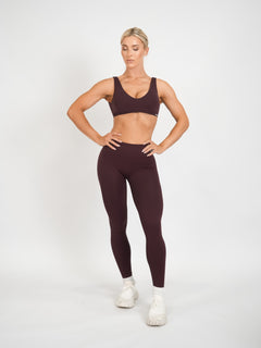 Amplify Scoop Bra - Brown Sugar