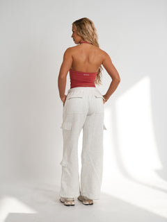 Cargo Track Pant - Marl Grey