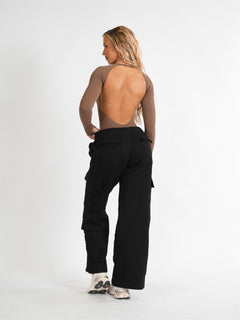 Cargo Track Pant - Black