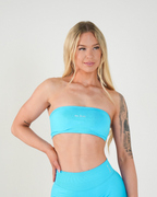 Amplify Bandeau Bra - Malibu Blue