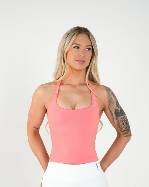 Amplify Halter Tank - Melon