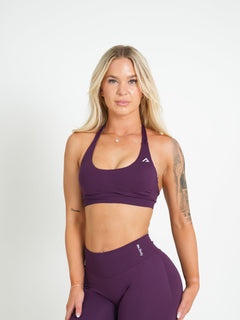 Amplify Seamless Halter Bra - Acai