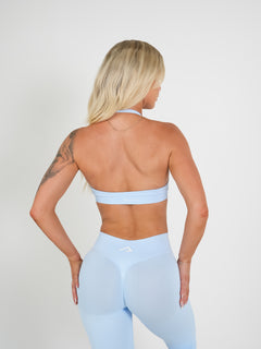 Amplify Seamless Halter Bra - Baby Blue