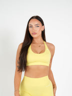 Amplify Seamless Halter Bra - Lemon