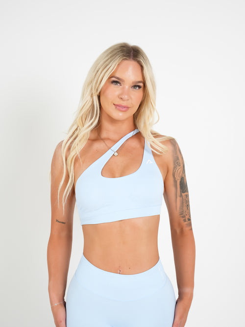 Amplify Asymmetric Bra - Baby Blue