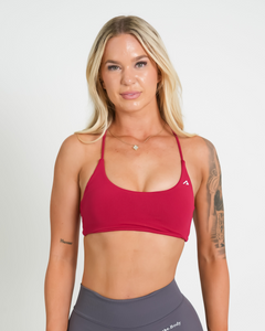 Amplify Twist Back Bra - Berry