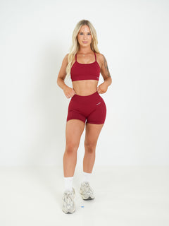 Amplify Backless Bra - Cherry Red