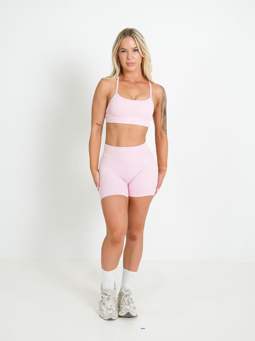 Amplify Backless Bra - Baby Pink