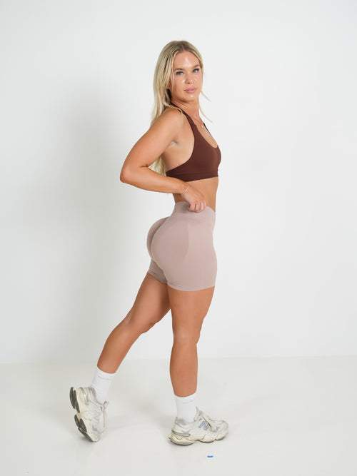 Amplify Seamless Shorts - Mocha