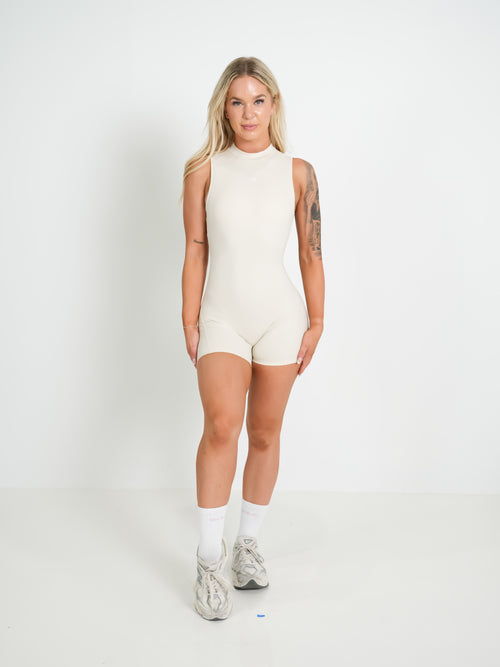 NKED Backless Romper - Cream