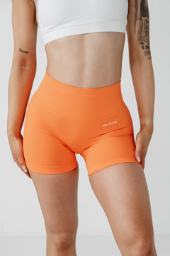 Amplify Seamless Shorts - Neon Orange