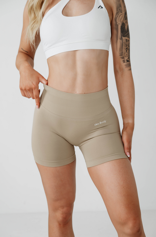 Amplify Seamless Shorts - Latte