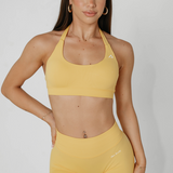Amplify Halter Bra - Citrus Yellow