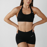 Amplify Halter Bra - Black