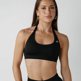 Amplify Halter Bra - Black