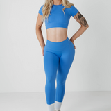 Amplify Baby Crop Tee - Electric Blue