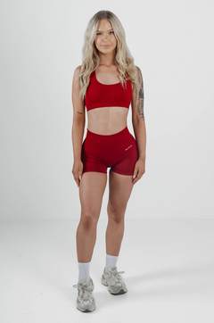 Amplify Seamless Shorts - Cherry Red