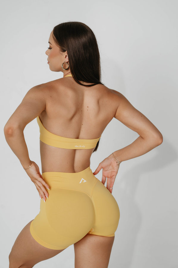 Amplify Halter Bra - Citrus Yellow