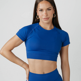 Amplify Baby Crop Tee - Royal Blue
