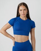 Amplify Baby Crop Tee - Royal Blue