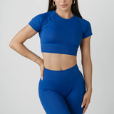 Amplify Baby Crop Tee - Royal Blue