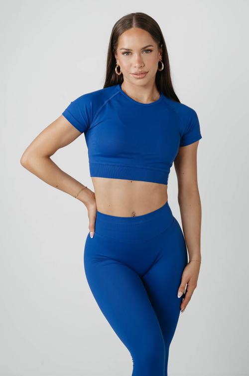 Amplify Baby Crop Tee - Royal Blue