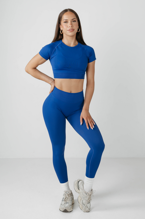 Amplify Baby Crop Tee - Royal Blue