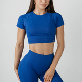 Amplify Baby Crop Tee - Royal Blue