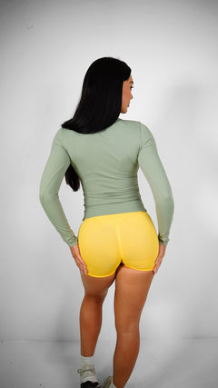 Amplify Fitted Long Sleeve - Olive Green