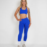 Amplify Halter Bra - Azure