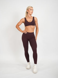 Amplify Scoop Bra - Brown Sugar
