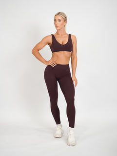 Amplify Scoop Bra - Brown Sugar