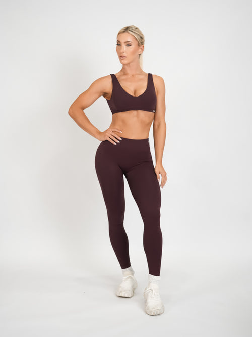 Amplify Scoop Bra - Brown Sugar