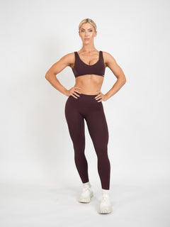 Amplify Scoop Bra - Brown Sugar