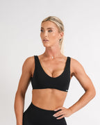 Amplify Scoop Bra - Black