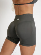 Amplify High Waist Shorts - Steel Grey