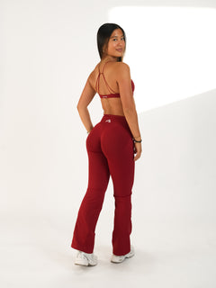 Aire Twist Bra - Cherry