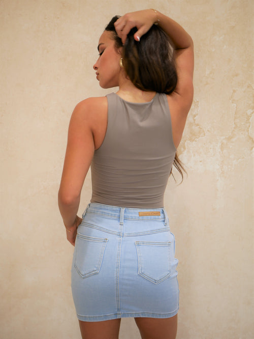 Essential Bodysuit - Taupe