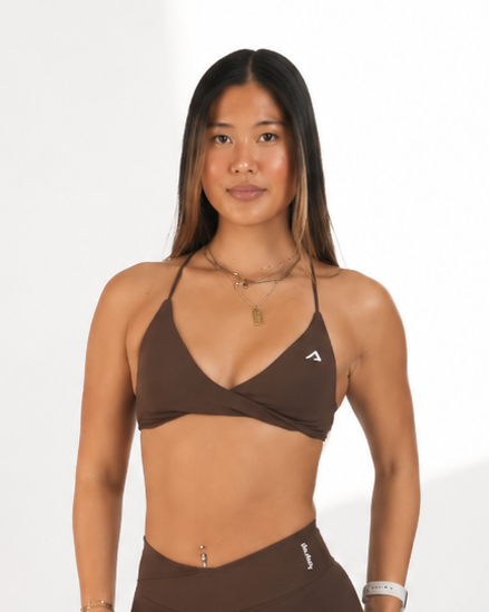 Aire Twist Bra - Chocolate