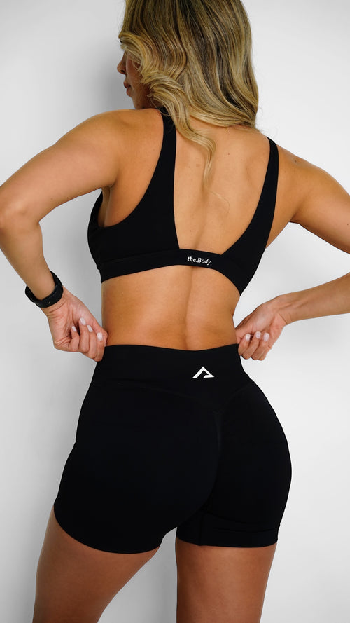 Amplify Crop - Black