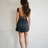 Te Amo Lace Mini Dress - Black