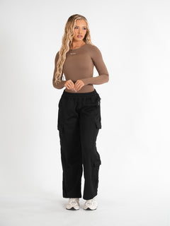 Cargo Track Pant - Black